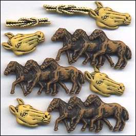 Buttons Galore - Buttons - Horses Buttons Galore - Buttons - Horses